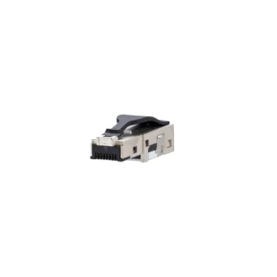 METZ CONNECT RJ45 Stecker 1401400812-E | Cat.6 Feldkonfektionierbar | geschirmt | IDC Schneidklemme | Industrie | Silber