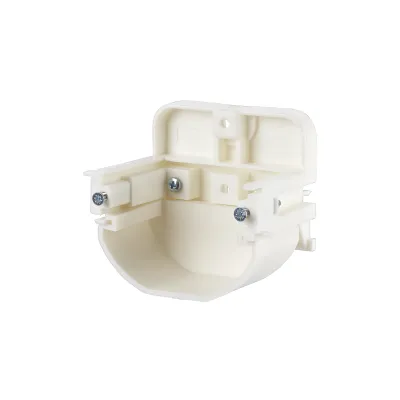 METZ CONNECT Montagehalter 1308895011-I | T-Nut waagerecht | 50mm | mit Trennschale | weiß | für Brüstungskanal