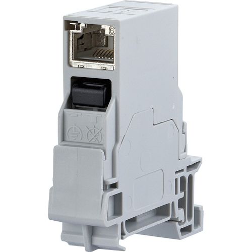 Bild: METZ CONN. Hutschienenmodul Kat6 8(8) coupler 1401206113-KE