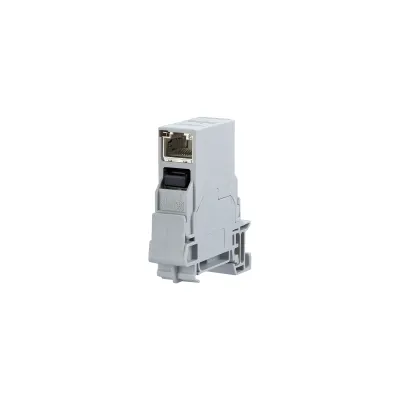 METZ CONNECT Hutschienenadapter 1401206113KE | RJ45 Coupler Cat.6A | TS35 Montage | 10 Gbit Ethernet | PoE | Kunststoff