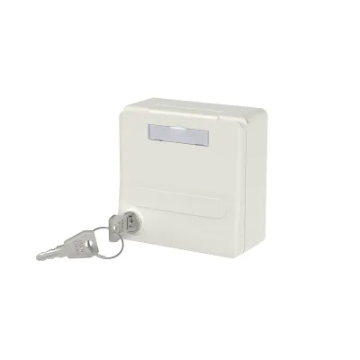 METZ CONNECT Unterputz-Modulgehäuse 1309471002KI | Keystone 2-Port | IP44 | abschließbar | Klappdeckel | RAL9010 Weiß