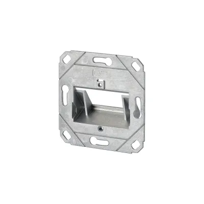METZ CONNECT Keystone Anschlussdose 130B20D21200KE | Unterputz 2 Port | schräg | Kanaleinbau | Staubschutz | RAL9010