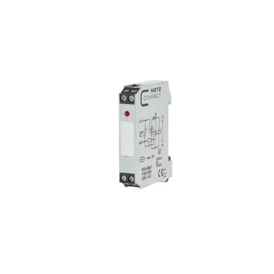 METZ CONNECT Koppelbaustein KRA-M4/1 230V AC | Schaltrelais | 1 Schließer | LED | 6A | Schraubanschluss | IP20