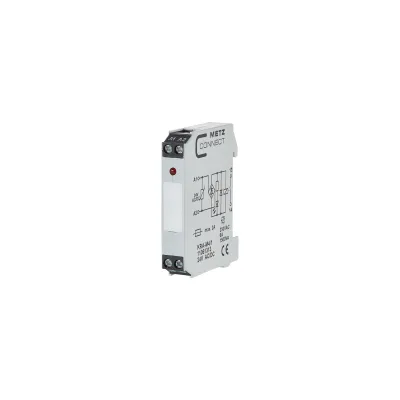 METZ CONNECT Koppelbaustein KRA-M4/1 | Schaltrelais 24V AC/DC | 1 Schließer | LED-Anzeige | 6A | IP20 | 12,2x61,4x26,2mm