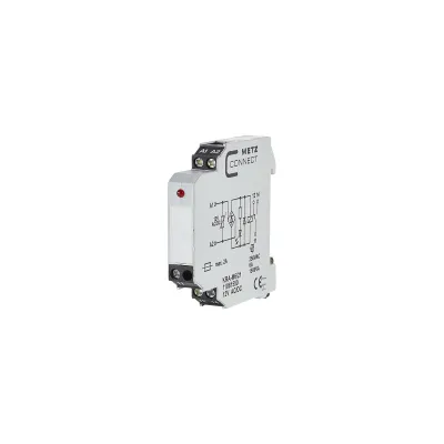 METZ CONNECT Koppelbaustein KRA-M6/21 11061550 | Schaltrelais 12V AC/DC | 1 Wechsler | LED | Schraubanschluss | IP20