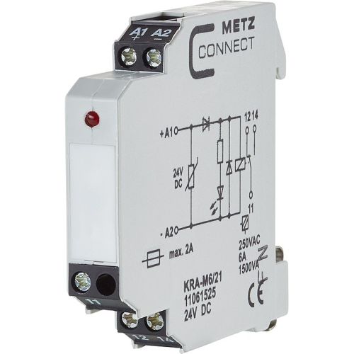 Bild: METZ CONN. Koppelbaustein 1W KRA-M6/21 24DC