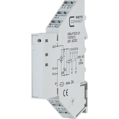 Bild: METZ CONN. Koppelbaustein 24AC/DC KRA-F10/21-21 2W