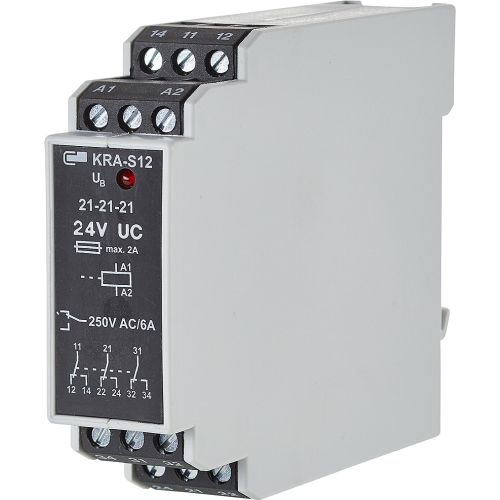Bild: METZ CONN. Koppelbaustein 24V AC/DC 3W KRA-S12/21-21-21 24