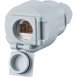 METZ CONN. Kupplung Cat.6A 1-Port lgr E-DAT Ind 1309515003-E