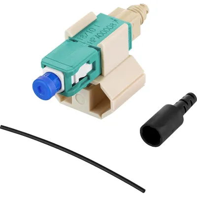 METZ CONNECT LWL-Stecker 1509MAEO0010-F | SC | Multimode OM3/OM4 | Keramik | feldkonfektionierbar | türkis | 10 Stück