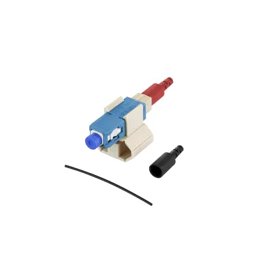 METZ CONNECT LWL-Stecker SC Singlemode | feldkonfektionierbar | OS2 | Keramik | UPC | 0,25/0,9 mm | blau | 10 Stück