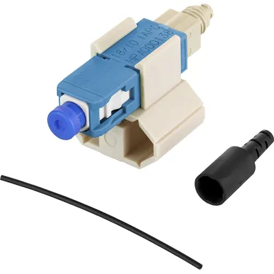 METZ CONNECT LWL-Stecker SC Singlemode | feldkonfektionierbar | OS2 | Keramik | UPC | 0,25/0,9 mm | blau | 10 Stück