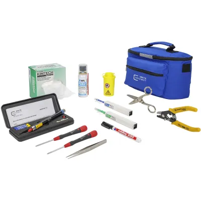 METZ CONNECT LWL-Werkzeugtasche 150800200-E | Glasfaser Set | FTTH | Absetzzange | Rotlichtquelle
