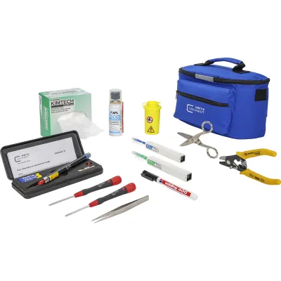 METZ CONNECT LWL-Werkzeugtasche 150800200-E | Glasfaser Set | FTTH | Absetzzange | Rotlichtquelle