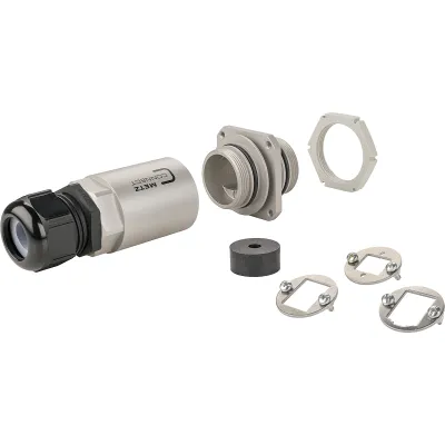 METZ CONNECT Steckverbinder-Schutzgehäuse 14040100-E | IP69k | Aluminium | M32 | staub- & wasserdicht