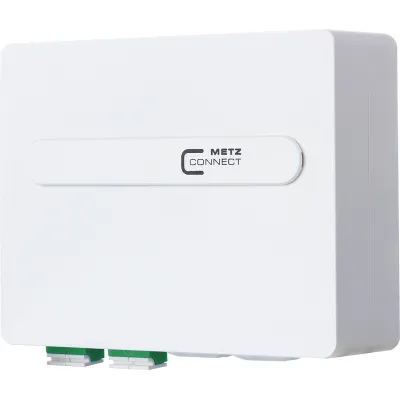 METZ CONNECT LWL-Anschlussdose 1501107G02HC | 2x LC-Duplex APC OS2 | OpDAT ADT VIK | Aufputz/Unterputz | RAL 9010 Weiß