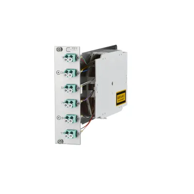 METZ CONNECT LWL-Patchpanel 1528S577061E | 6x LC-Duplex OM3 Multimode 50/125 | 3HE 19" Einbau | 12x Pigtails | Silber