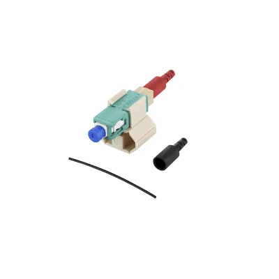 METZ CONNECT LWL-Stecker 1509MAEO0010-E SC Multimode OM4 | feldkonfektionierbar | Keramik-Ferrule | klemmen | türkis