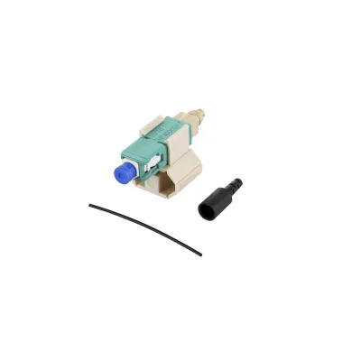 METZ CONNECT LWL-Stecker 1509MAEO0010-E SC Multimode OM4 | feldkonfektionierbar | Keramik-Ferrule | klemmen | türkis