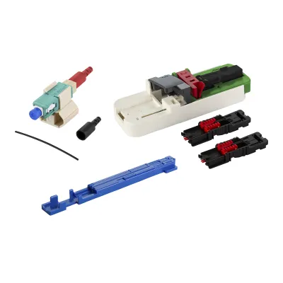 METZ CONNECT LWL-Stecker SC Multimode 1509MAEO002C-E | OM4 | Keramik-Ferrule | klemmen | feldkonfektionierbar | türkis