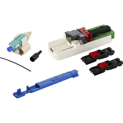 METZ CONNECT LWL-Stecker SC Multimode 1509MAEO002C-E | OM4 | Keramik-Ferrule | klemmen | feldkonfektionierbar | türkis