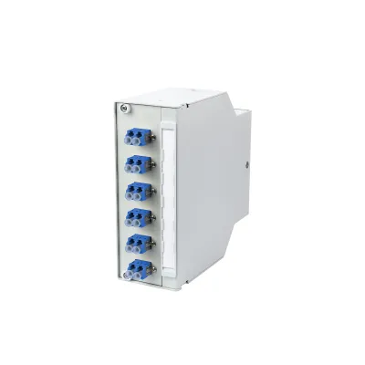 METZ CONNECT LWL-Patchpanel 15024A07406-E | OpDAT REGpro VIK | 6x LC-Duplex OS2 Singlemode | Hutschiene | weiß RAL 9010