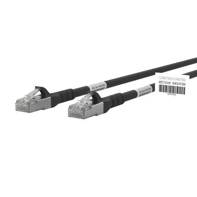 METZ CONNECT Patchkabel 130845A000WE Cat.6A S/FTP | RJ45 10m | AWG26 | GHMT zertifiziert | schwarz