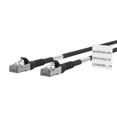 METZ CONNECT Patchkabel 130845A000WE Cat.6A S/FTP | RJ45 10m | AWG26 | GHMT zertifiziert | schwarz