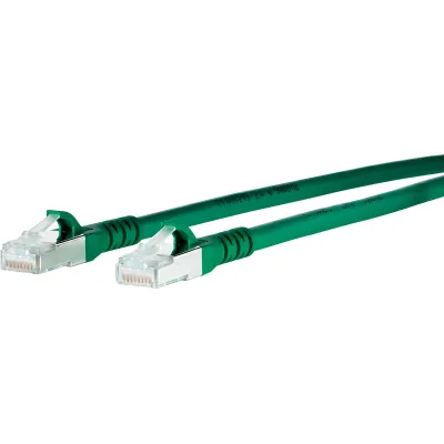 METZ CONNECT Patchkabel 1308452055-E | Cat.6A S/FTP | 2m | RJ45 1:1 | AWG26/7 | vollgeschirmt | PoE | grün