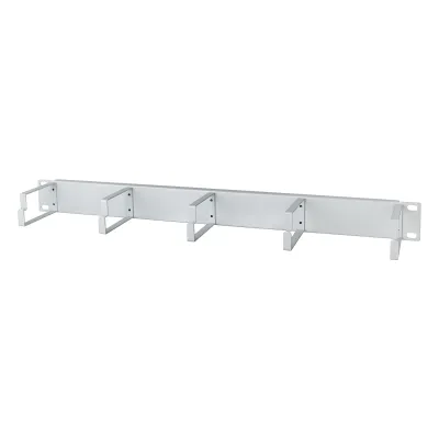 METZ CONNECT Kabelführungspanel 130894-03-03-E | Rangierfeld 19 Zoll 1HE | Metall | 75mm Breite | RAL 7035 grau