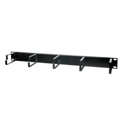 METZ CONNECT Kabelführungspanel 130894-03-29-E | 19 Zoll 1HE | Metall | 75 mm Breite | RAL9005 schwarz