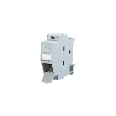 METZ CONNECT REGplus E-DAT Modul 1309A07003-E | RJ45 Kupplung 180° | 1 Port | Hutschiene | Cat6 | vollgeschirmt | IP20