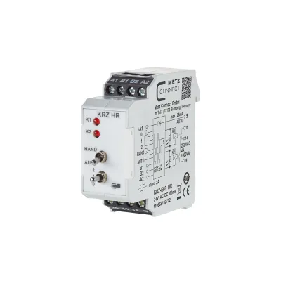 METZ CONNECT Koppelrelais KRZ-E08 | Motorsteuerung 2-stufig | 24V AC/DC | Relais verriegelt | LED | IP20