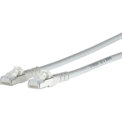 METZ CONNECT Patchkabel 1308453088-E | Cat.6A S/FTP | 3m | RJ45 Stecker | AWG26 | halogenfrei | weiß
