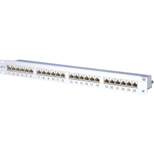 Bild: METZ CONNECT 130855C-E E-DAT C6A 24x8 Patchfeld 24 Port Cat.6A