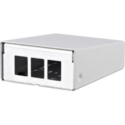 METZ CONNECT 130861-0302KE Modulträger 3Ports Wandmont RAL9010