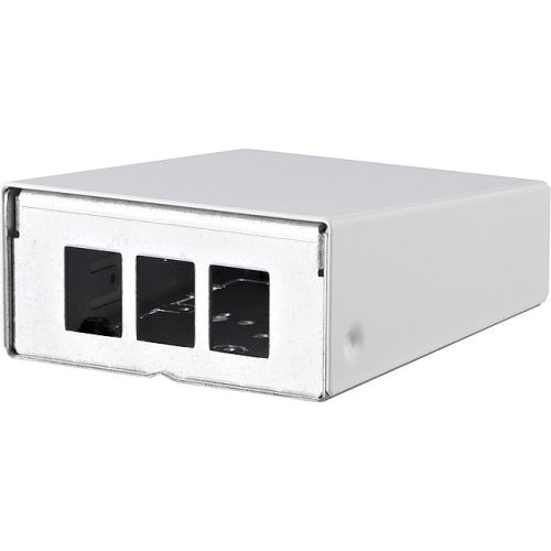 Bild: METZ CONNECT 130861-0302KE Modulträger 3Ports Wandmont RAL9010