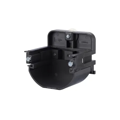 METZ CONNECT Montagehalter 1308895511-I | T-Nut Befestigung | waagerecht | 55mm | mit Trennschale | schwarz