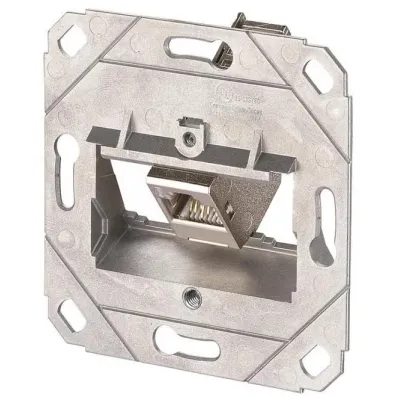 METZ CONNECT Anschlussdose Cat6A 1309111200-E | 1x RJ45 | UP0 Unterputz | geschirmt | PoE | IDC | schräger Auslass