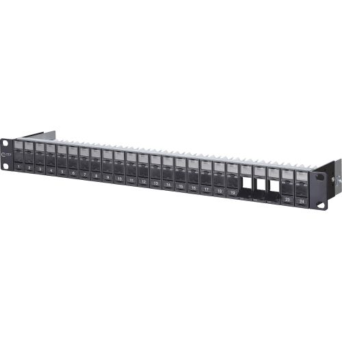 Bild: METZ CONNECT 130920-BKKE Modulträger 24Ports 1HE Schirm 44,45x482,6x95mm