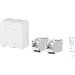 METZ CONNECT 130B21D2APL-E Anschlussdose Cat6A rws 1xRJ45 RAL9010 Schneidkl