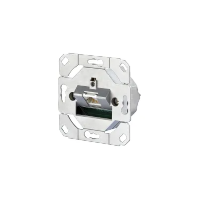 METZ CONNECT Anschlussdose Cat6A 130C371200-I | 1x RJ45 UP Unterputz | geschirmt | LSA | Kanaleinbau | silber