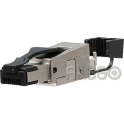 METZ CONNECT 130E405032-E C6A RJ45 field plug pro 180°