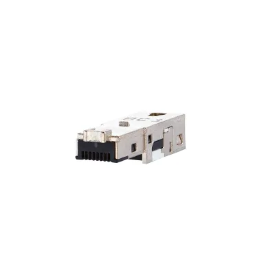 METZ CONNECT Modular-Stecker 1401400810-I | RJ45 Cat6 | feldkonfektionierbar | IP67 | geschirmt | AWG 22-26 | Silber