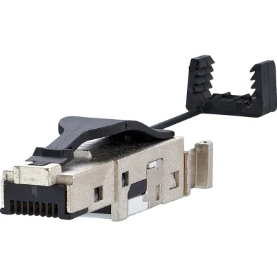METZ CONNECT Stecker 1401405012-I | RJ45 Feldkonfektionierbar Cat.6 | 8-polig | geschirmt | AWG 22-26 | Silber