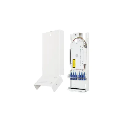 METZ CONNECT LWL-Patchpanel 1503097406-E | 6x LC-Duplex | OS2 Singlemode | Wandmontage | Stahlblech weiß RAL 9010