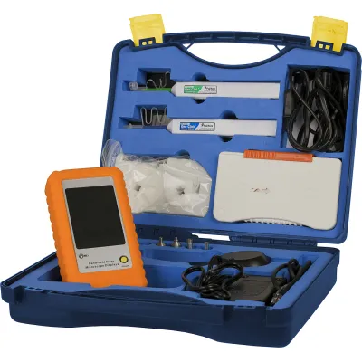 METZ CONNECT LWL-Reinigungskoffer 150800100-E | Reinigungsset für LWL-Stecker | Mikroskop-Kamera & Monitor