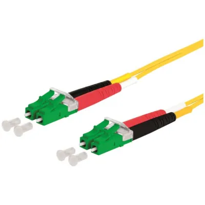 METZ CONNECT LWL-Patchkabel 151P1JAJA20E | OS2 Singlemode Duplex | 2m | LC-Duplex APC/LC-Duplex APC | gelb