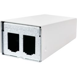 METZ CONNECT/BTR Netcom Aufputzgehäuse 2 Port reinweiß unbestückt