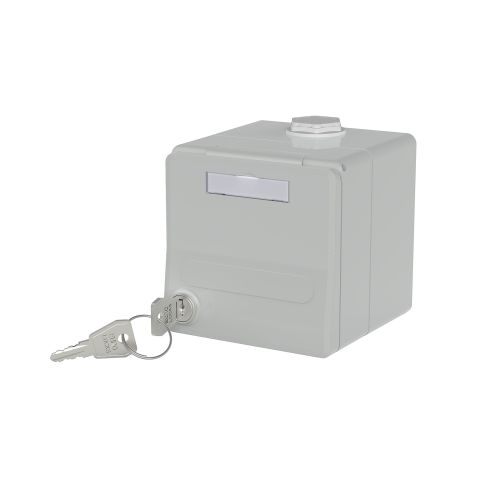 Bild: METZ CONNECT/BTR Netcom Aufputzgehäuse IP44 2 Port unbest. f. MC Modul grau